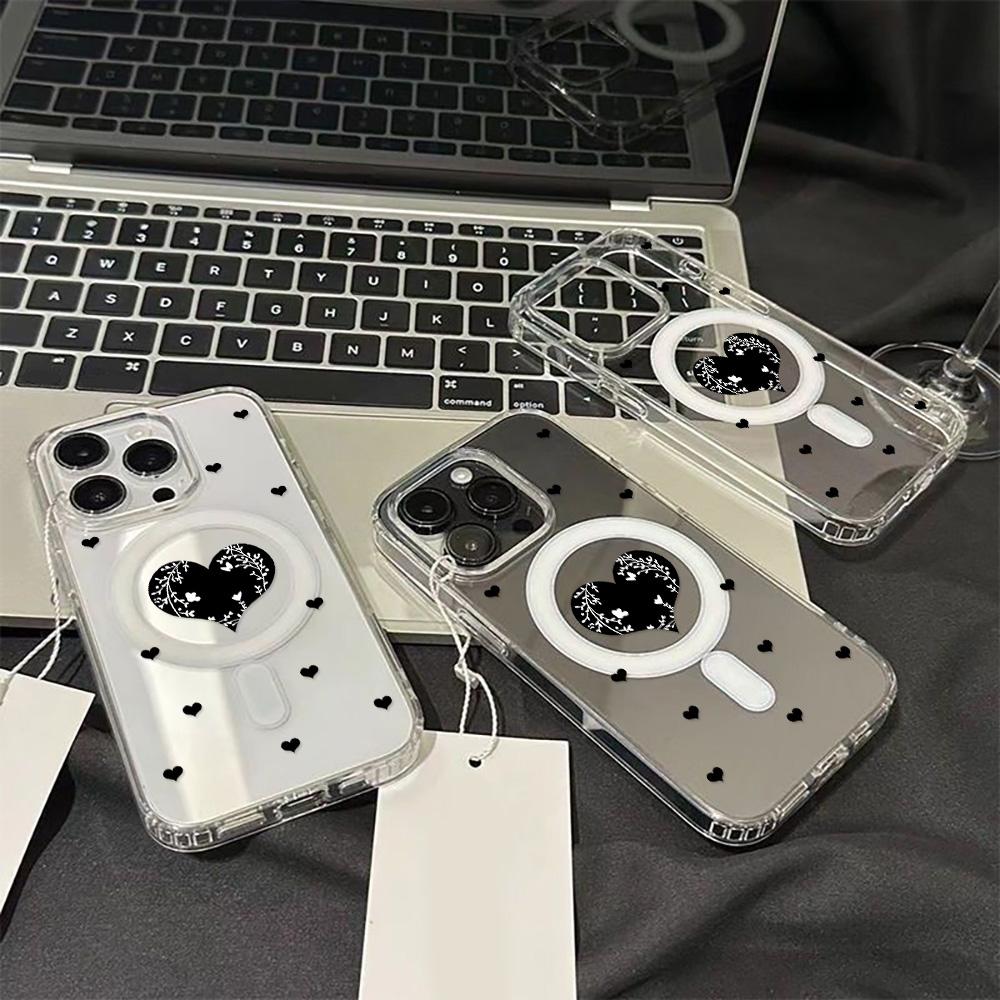 Magnetisk telefondeksel for iPhone 11 12 13 iPhone 13 14 15 Pro 15 16 Pro Max Samsung A15 A16 A25 A26 A55 A56 S25 S24 S22 S23 Ultra S25 Edge