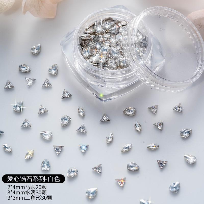 

Bow Love Циркон Бриллиант Мини Мини Маленький Бриллиантовое Покрытие Дно Супер Вспышка Перевернутый Край Плоское Дно Микро Цирконий Цветной Бриллиант