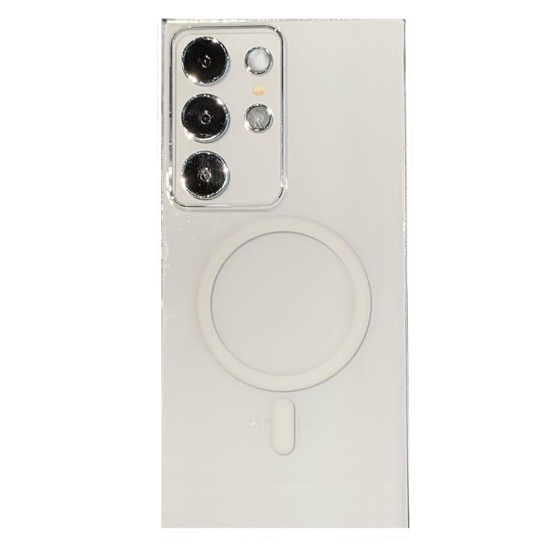 Applicable To Samsung S24ultra Mobile Phone Case S23 Magnetic Suction S24 Transparent A55/A35 Simple A05A15A34