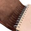 HERMES leather Uris mini Notebook cover Brown leather unisex Used