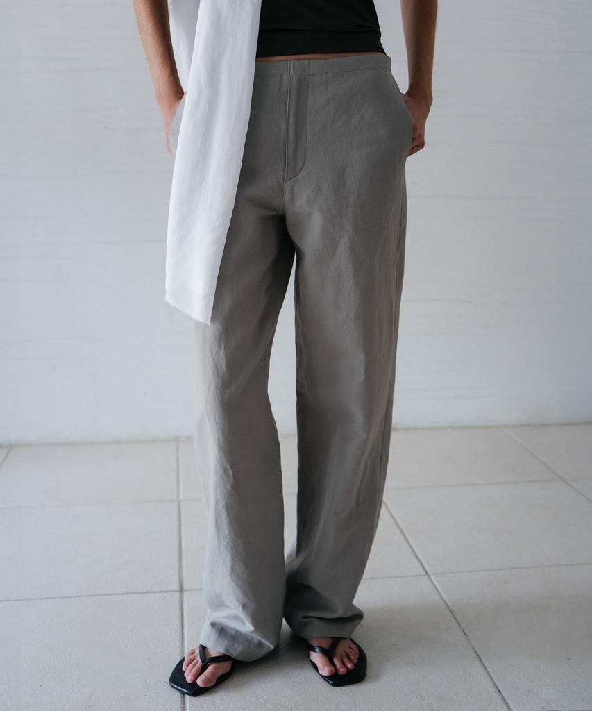 Beullaengkeulumumeon Beul Linen Pants_Gray