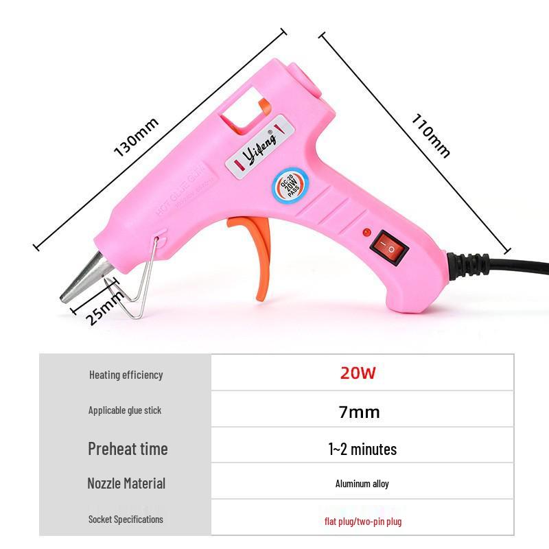 Multi-Functional Hot Melt Glue Gun with Anti-Scalding Features for Children's Home Use