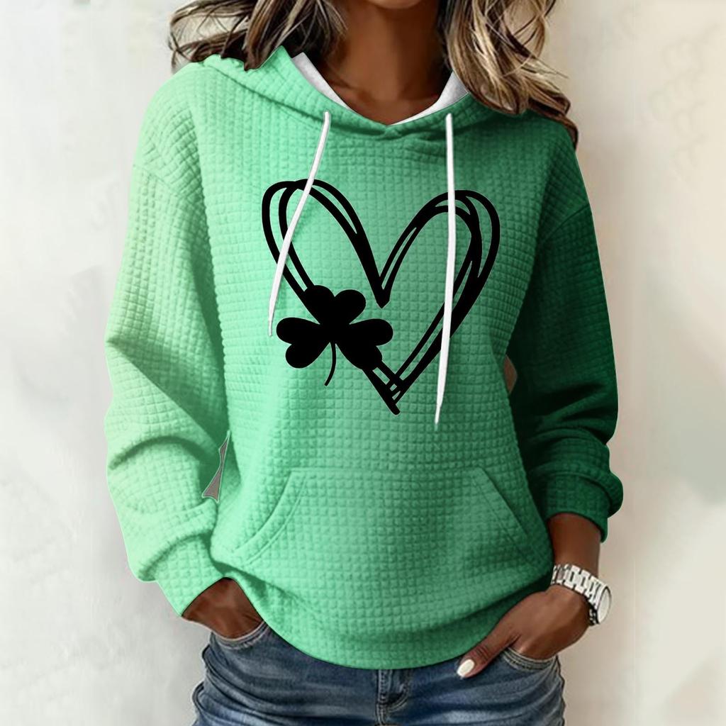 Women's printed loose-fitting long-sleeved blouse