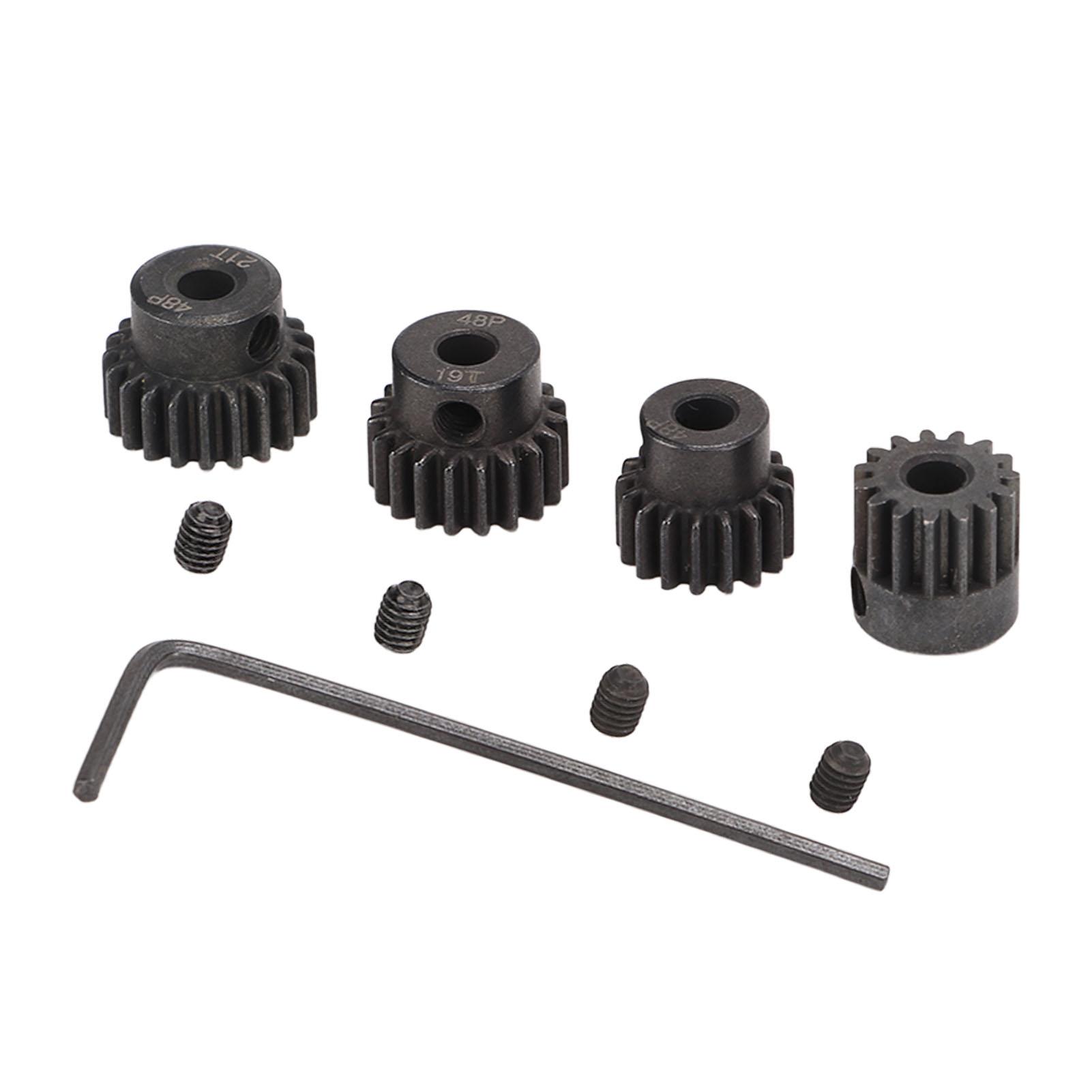 

Набір піньйонів для RC двигуна 48P 3.175мм 15T 17T 19T 21T Шестерні для RC двигуна Набір піньйонів для 110 Пульт