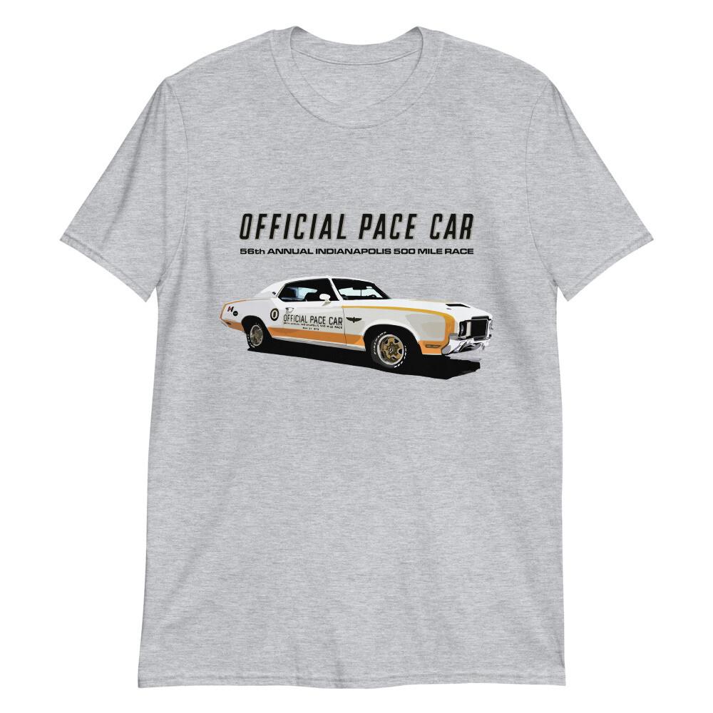 1972 Olds Cutlass Pace Car 56th Indianapolis 500 Mile Race Short-Sleeve T-Shirt XL