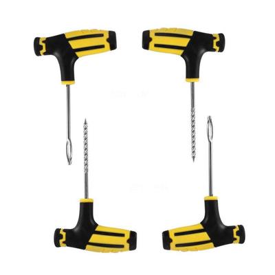 Beatifufu 4 Pack Professional Tire Repair Tool Set Tire Puncture Repair Device Spiral Insert Tool for Quick Repair