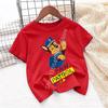 Kids Paw Patrol Cartoon Graphic Baby T Shirt Cotton Casual Short Sleeve Tee Boys and Girls 2026 Summer Toddler Clothing Tops
