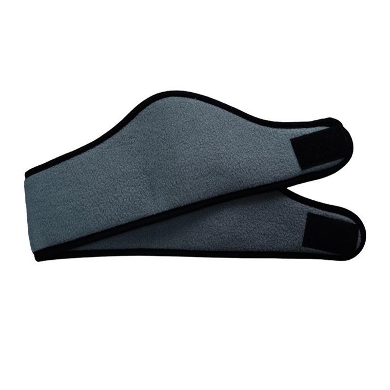 Double Layer Fleece Embroidered Ear Warmer Headband