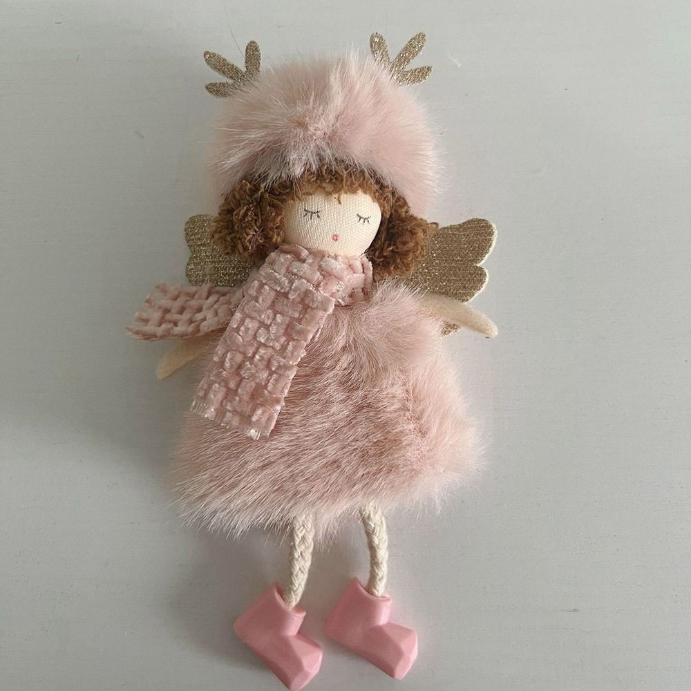 New Year Gift Angel Girl Christmas Ornament Merry Christmas Car Pendant Plush Angel Doll Pendant