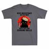 Never Underestimate An Old Man with Cats and Cooking Skills Funny Men's T Shirt Unisex T-Shirt