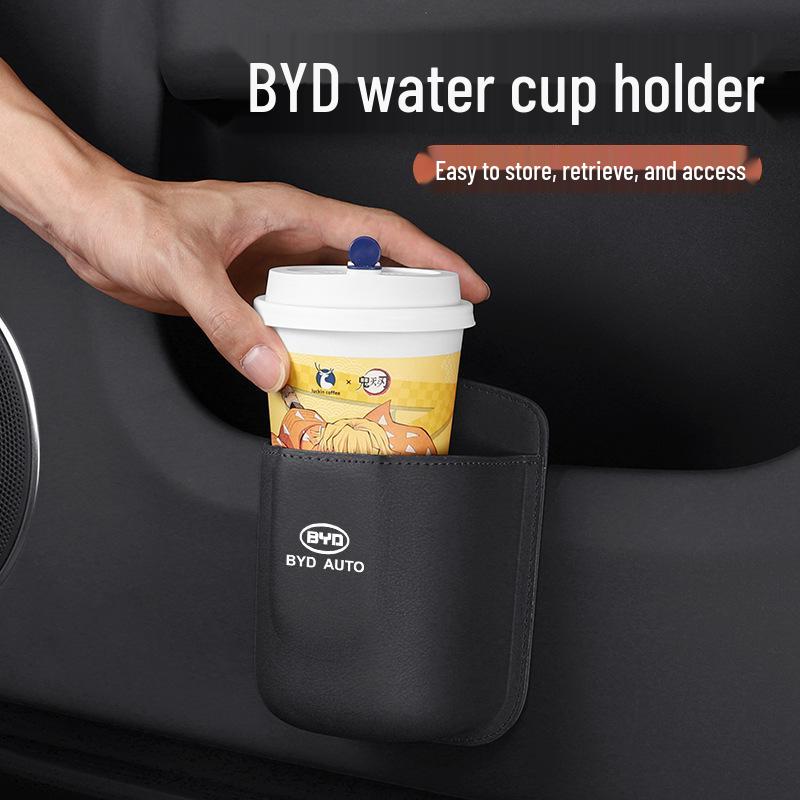 BYD Car Cup Holder & Phone Storage for Seagull, Song Plus/Pro, Han, Dolphin, Qin Models