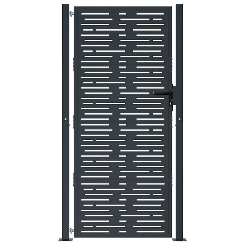 Garden Gate Anthracite 100 X 175 Cm Steel Square Design