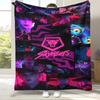 K-Pop Demon Hunters Golden Saja Boys Coperta di Flanella, Coperta in Peluche Ultra Morbida e Calda per Casa Camera da Letto Letto Divano Copertura Ufficio Picnic