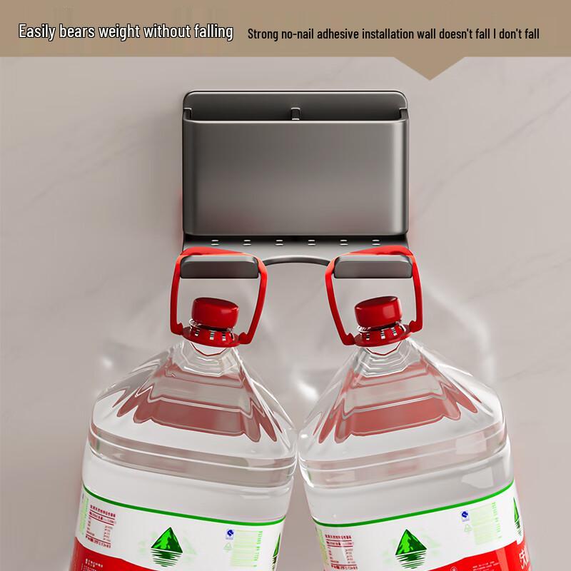 Wall-Mounted Hair Dryer Holder with Storage Shelf