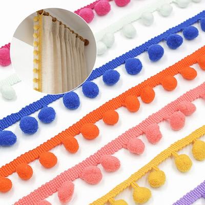 20yard Mini Size Pompom Fringe Ribbon Pillow Decoration Mini Pearl Pompom Home Decoration