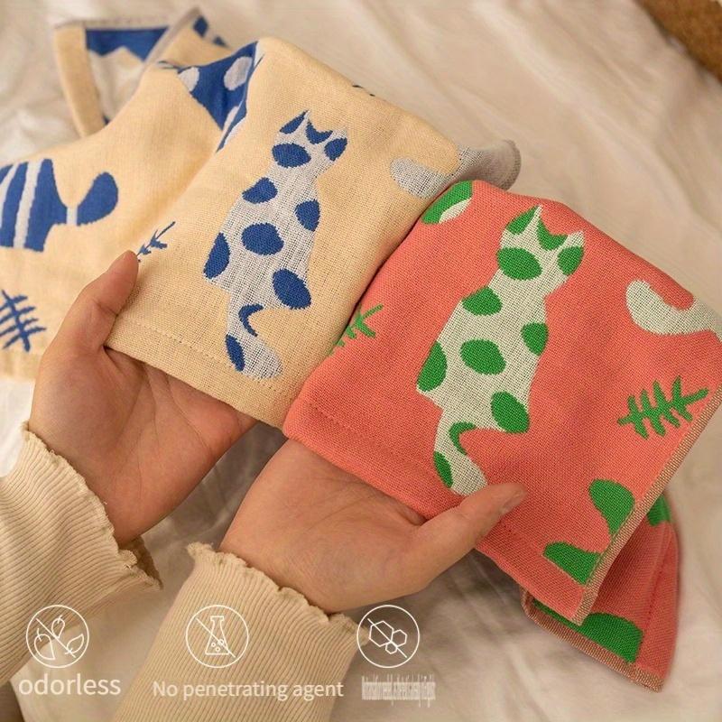 2/4pcs Wash Hands Square Towel, Cotton adult Wash Cloth for Men and Women Soft Absorbent Can Be Used for Kitchen and Bath Fingertip Towel Square Towel