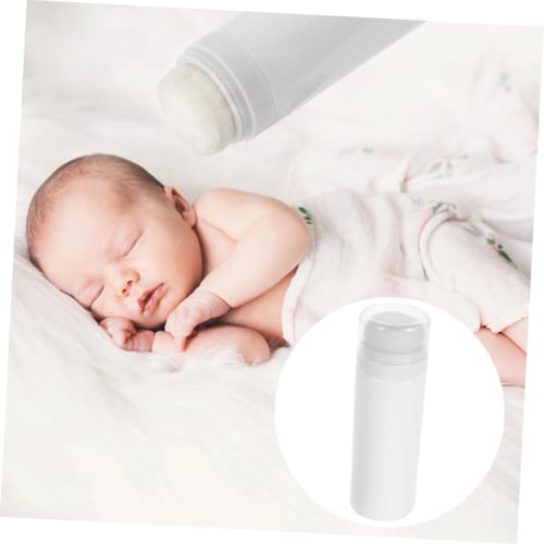 VICASKY Clean Powder Puff Box, Refillable Powder Container Bottle, Talcum Powder Puff Case, Kids' Outdoor Airless Powder Puff Bottle, Infant Powder St