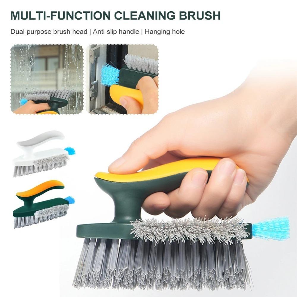 1PC Household Cleaning Brush Kitchen Gadgets Tiles Window Trough 4in 1 V-shaped Brush for Kitchen Home Supplies Tools Bathroom