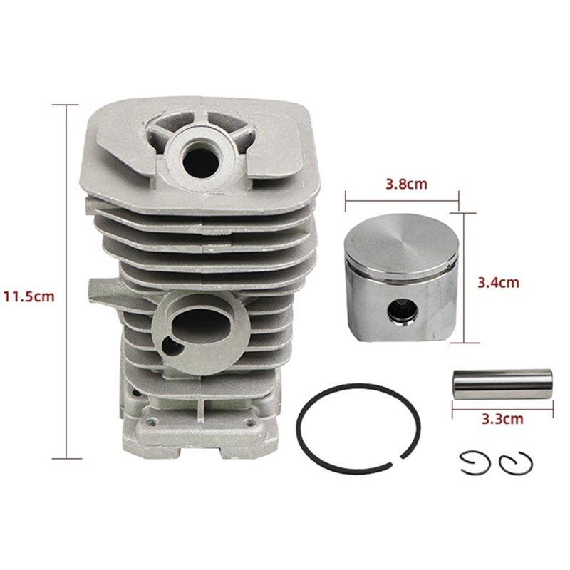 T21C 38Mm Cylinder Piston Ring Pin Kit For 137 Chainsaw OEM Replacement 530069941 Chainsaw Repair Parts