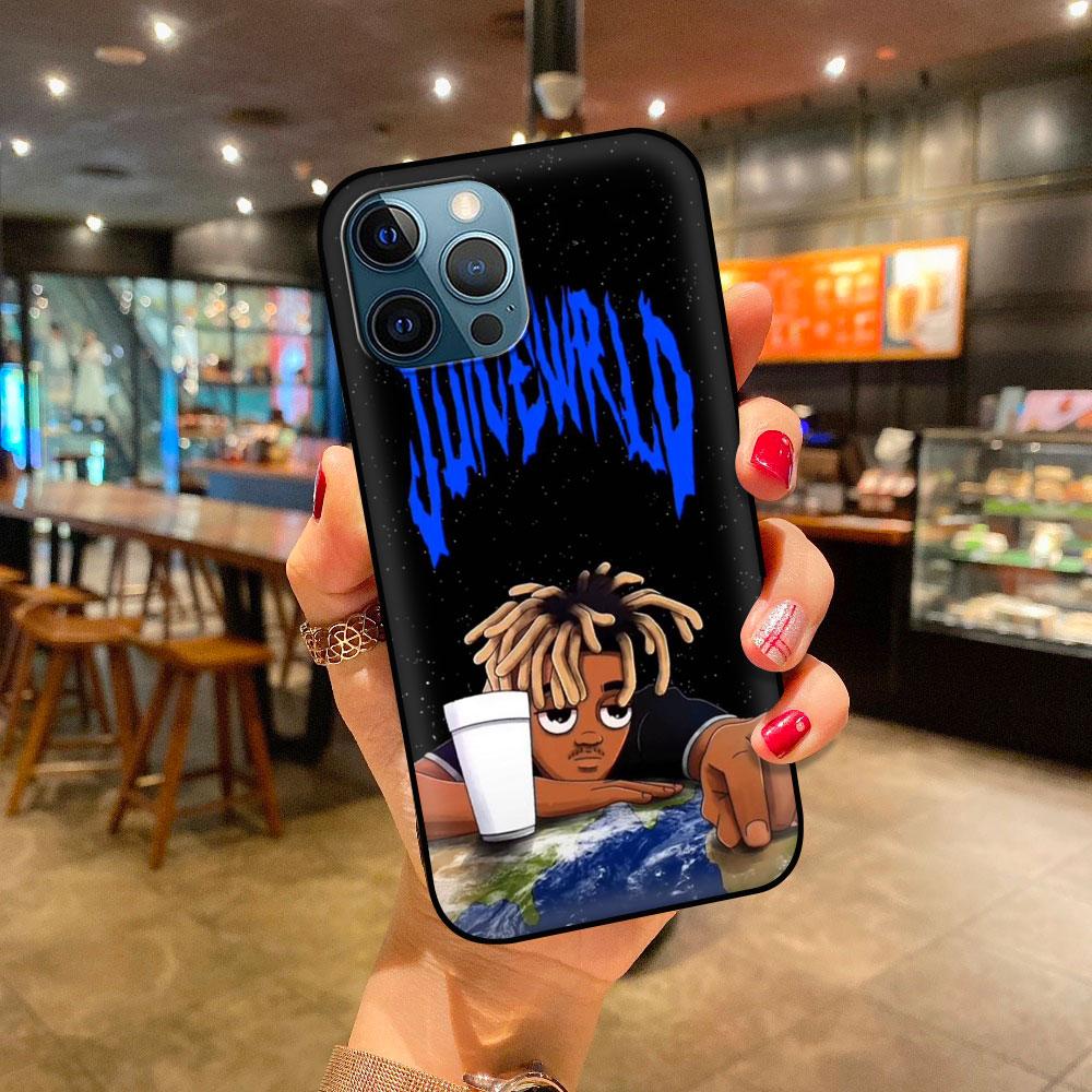 

М який чохол для телефону для iPhone 11 12 Pro Max XR 7 8 Plus X XS 6 6S 5 5S SE 2020 протиударний чохол тонкий Coque Rap Juice Wrld Singer iPhone 11