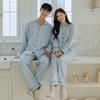 [JJINIYA] Retro Check 30-Count Couple Long Sleeve Pajama Set [Shipped from Korea] 100% Authentic