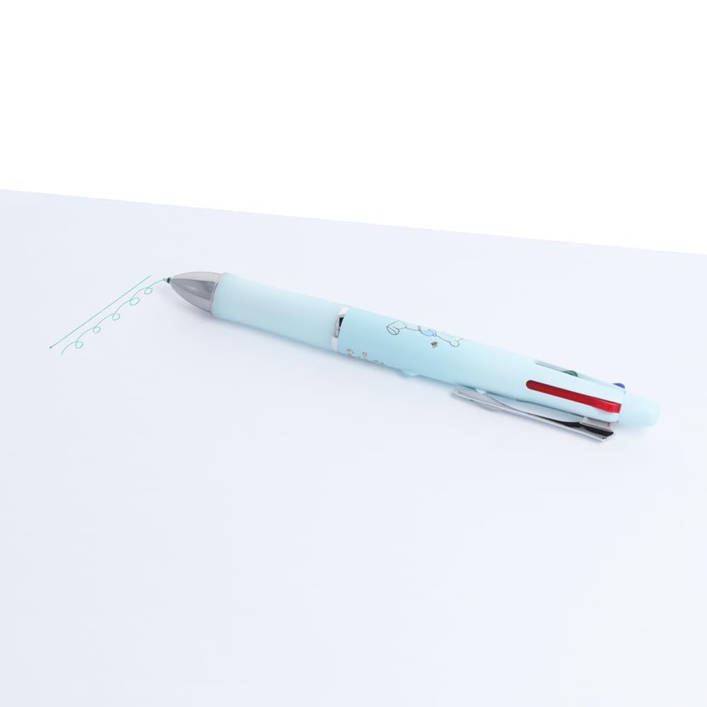 Stationery Disney Multicolor Pen Grip Disney Gift Pen Winnie the Pooh Pale Blue S4732049 Sun-Star Dr. 4+1