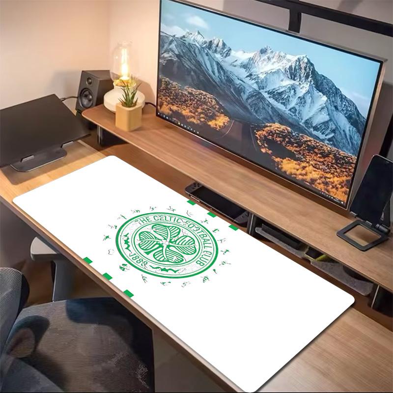 Celtic Football Club Print Cushion Non-slip Laptop Tablet Big Mousepad XXL Mat Mini PC Playmat With Lock edge