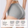 Women's Seamless Pure Cotton Antibacterial Mid-Waist Briefs