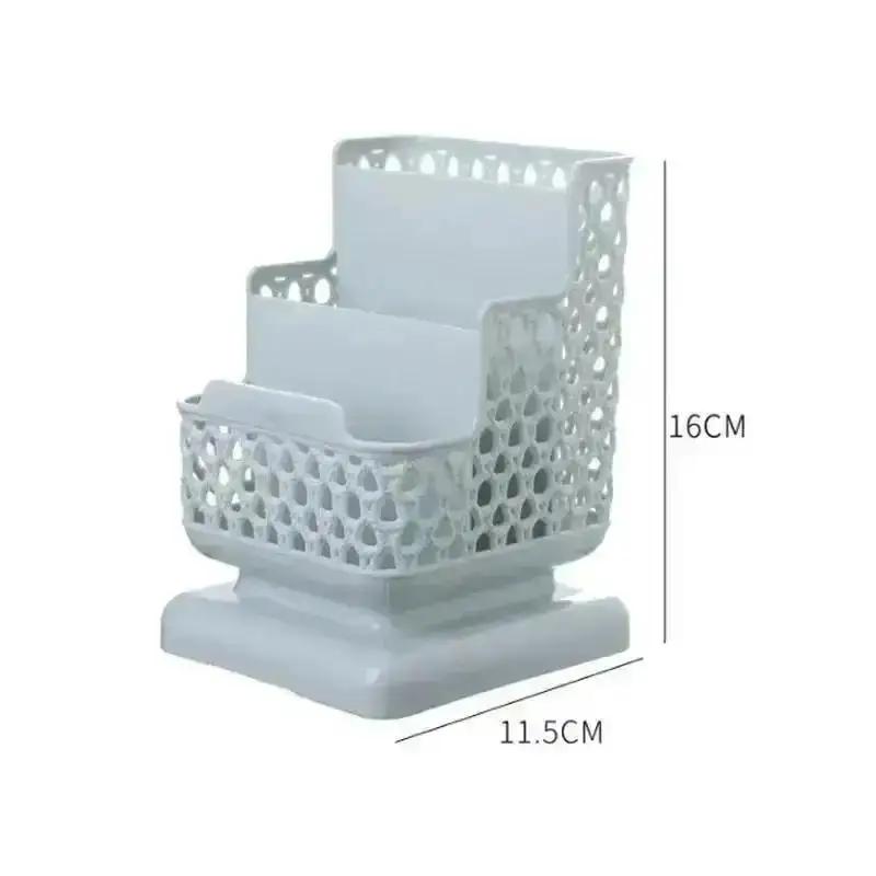 Schulbedarf Make-up Organizer Desktop Aufbewahrungsbox Behälter für Kosmetik Schreibwaren Kunststoff Organizer Schulbürobedarf