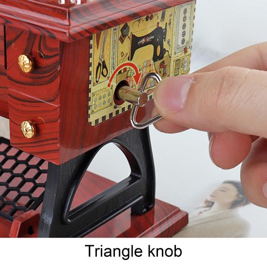 Caja de música de costura ABS nostálgico forma única