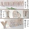 Airtone Initial Alphabet Object Welcome Space Board Selected Wood Nordic Interior Thick Self-Standing (A)