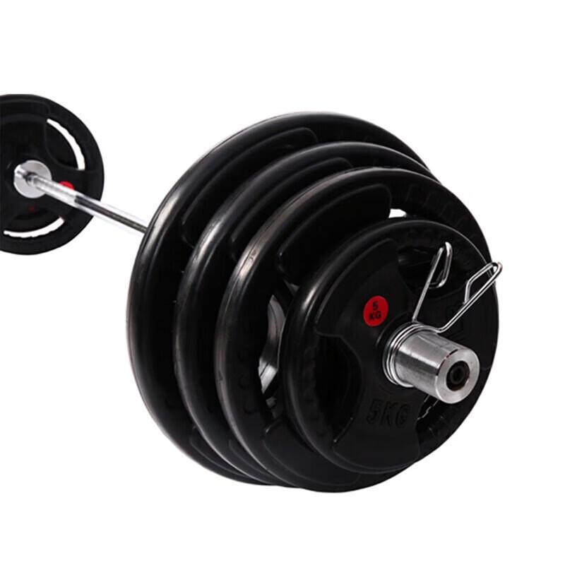 Yimai Olympic Barbell Bars and Rubber-Coated Weight Plate Sets