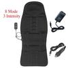 Electric Heating Car SUV Massage Cushion, Home Cushion Body Back Waist Relaxation Vibration Massage Support Pad Black