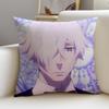 Mysterious DDeath ParadeS Cushion Cover Breathable and skinfriendly linen pillowcase square removable and washable cushion