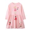 Girls' Long-Sleeved Autumn Pastoral Princess Dress
