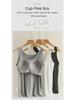 Damen Nahtloses Gepolstertes Sport-Camisole - Große Größe