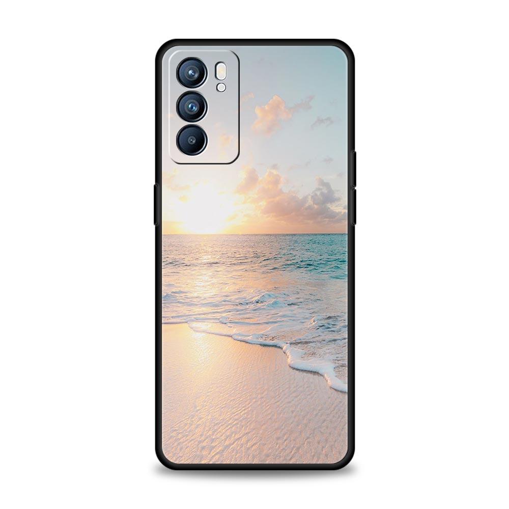 Sea blue Sky beach Case For Oppo Find X6 Pro X5 A54 A53 A52 A9 2020 A15 A95 A17 A16 A76 A74 A57 Reno7 Reno6 Pro Plus 5G Cover