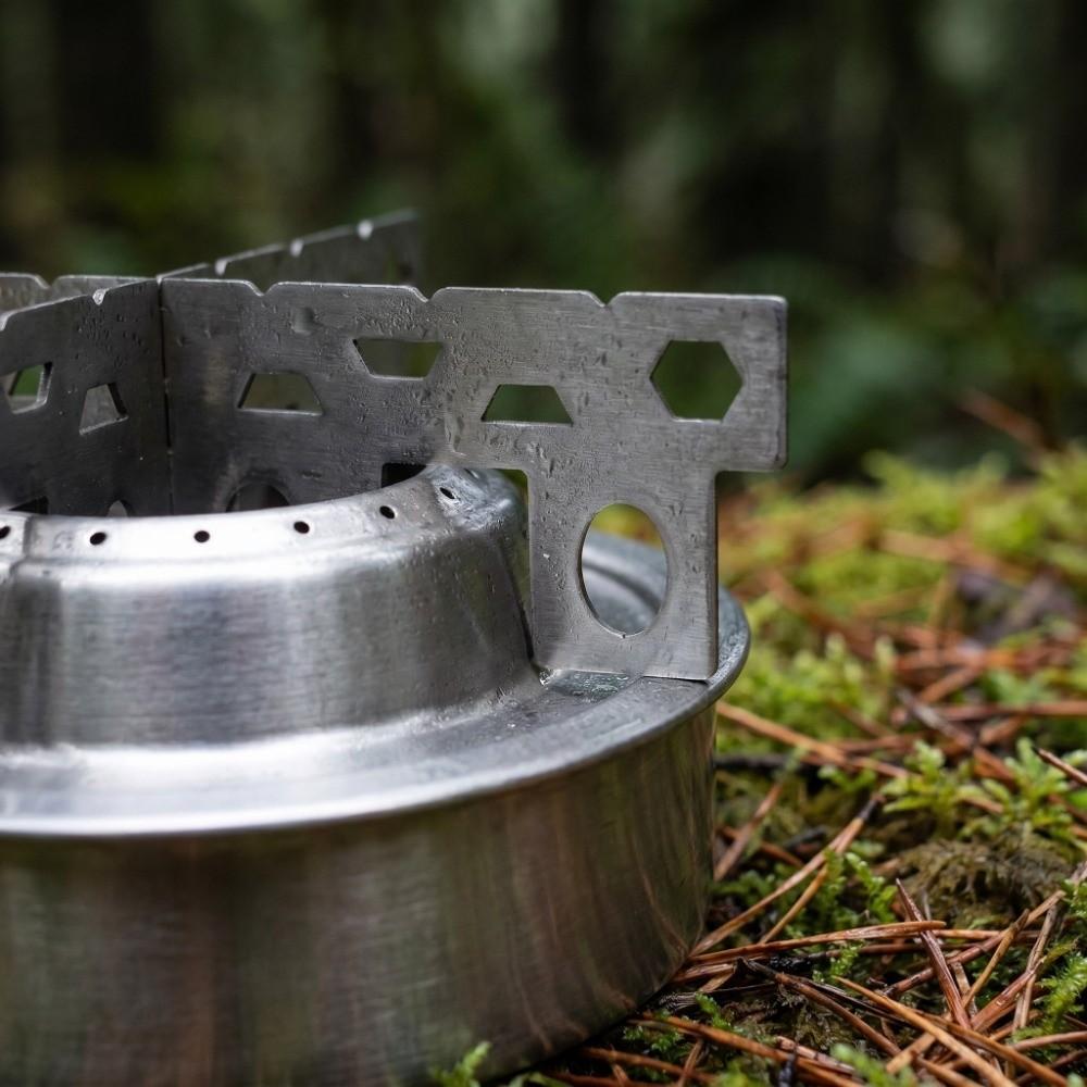 Ultralight Alcohol Stove With Support Stand Camping Stove Durable Spirit Burner Stove  Hiking