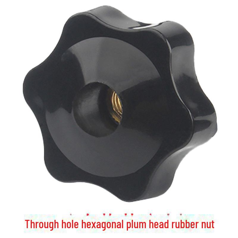Copper Core Rubber-Headed Hand-Tighten Nut with Plastic Head, M4/M5/M6/M8/M10.