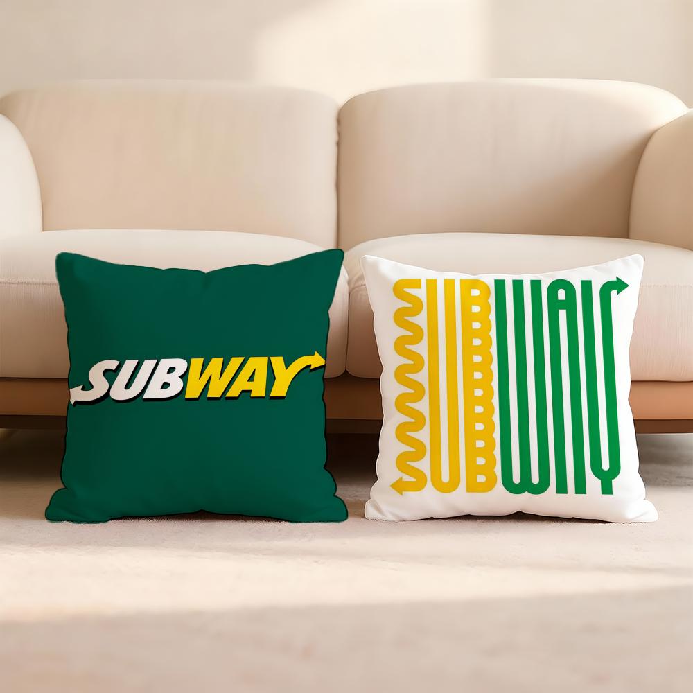 Fodera Cuscino S-SubwayS Calda Copricuscino Reversibile Comfort Premium - Design Due in Uno per Qualsiasi Stanza e Interno Auto