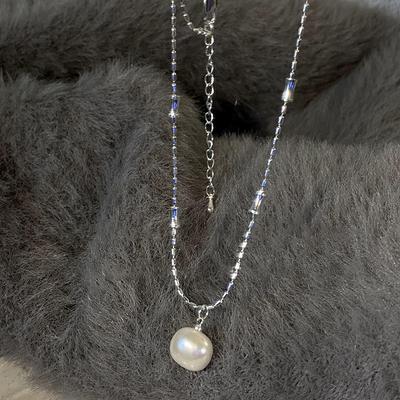 Barokk perleanheng Halskjede Dame Enkel Utsøkt Atmosfære Mote Elegant Temperament Allsidig Halskjede Kragebeinskjede