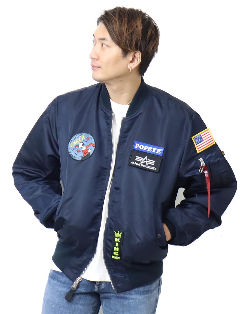 Alpha Industries POPEYE US Spec Outerwear TA0482 S L-2B Men's RP.BLUE