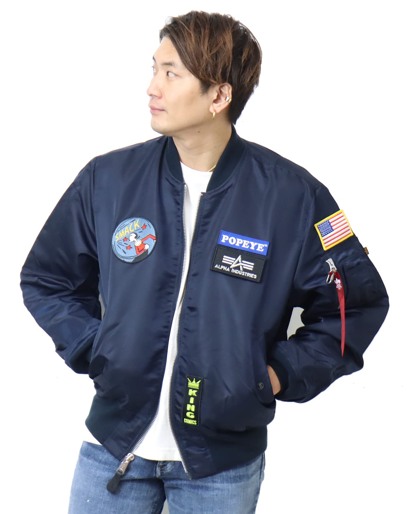 

Alpha Industries POPEYE US Spec Outerwear TA0482 S L-2B Men s RP.BLUE