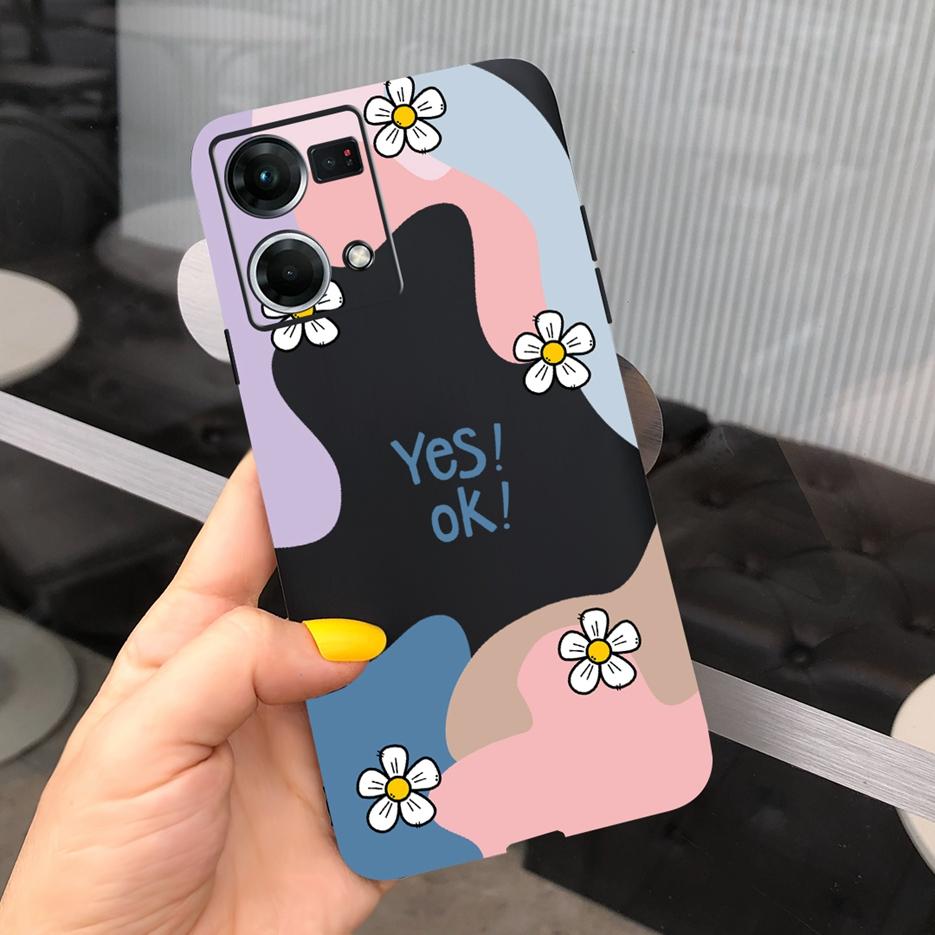 Für Oppo Reno7 4G Hülle CPH2363 Oppo F21 Pro 2022 Schöne Kunst Bemalte Abdeckung Weiche TPU Handyhülle Für Oppo Reno 7 F21 Pro Rückseite