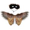 Owl Wing Owl Mask for Kid Boys Kindergarten Birds Costume Set Halloween Mask Halloween Dress Up Wing Party Favors
