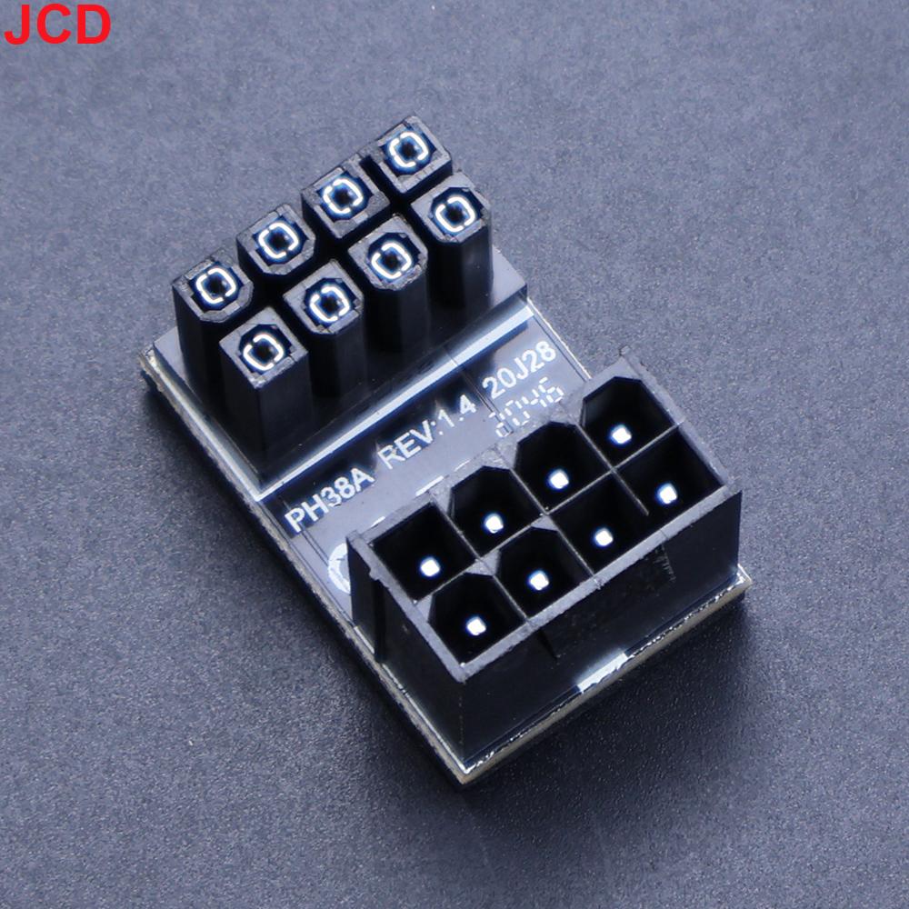 

JCD Graphics Card Power Supply Adapter Elbow 180°, GPU PSU Steering Connector PCI-E 6Pin 8Pin Rotating Wiring Artifact Solution