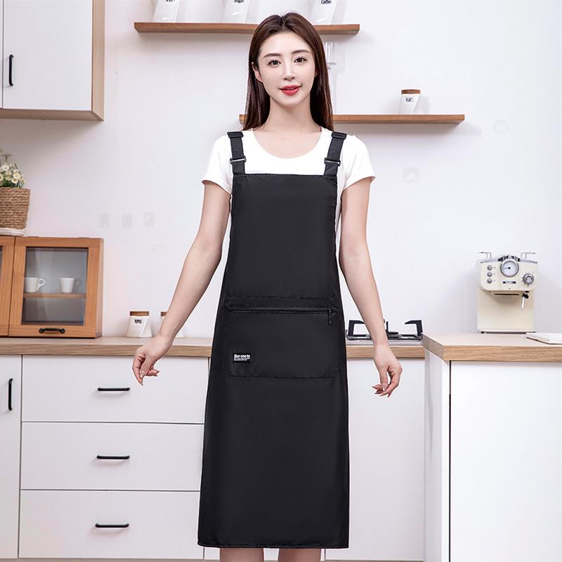 Unisex Extended Waterproof & Oil-Proof Kitchen Apron, Customizable with Logo, Ideal for Restaurant & Catering Work