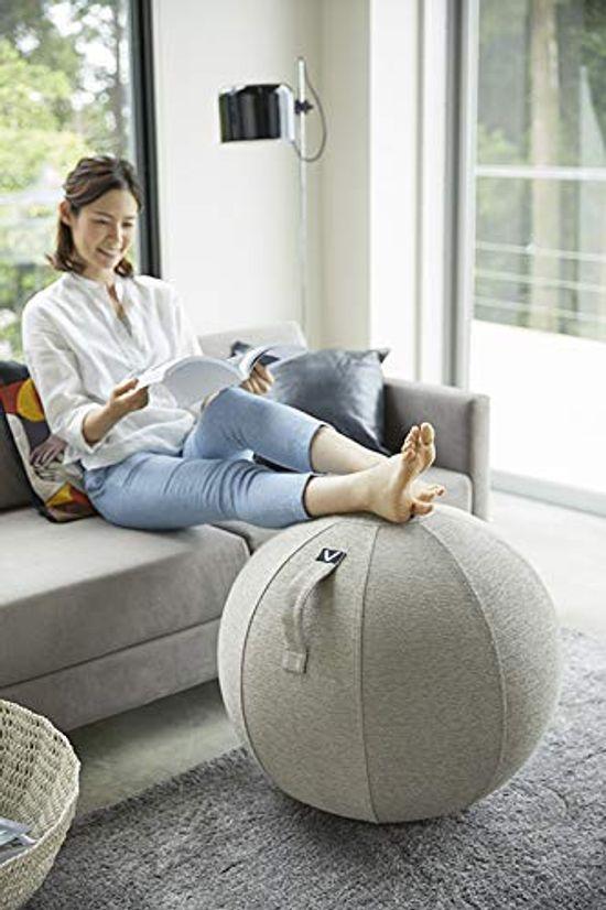 Yamazaki Jitsugyo Seating Ball Luno Chenille Beige 65 x 65 x 65 cm Vivora LUNO CHENILLE 802 (Yamazaki) Approx.