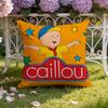 Anime C-Caillou Cushion Cover Home & Car Dual-Scene Pillow Cover: Reversible for Premium Comfort