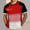 Herren Mode 3D Gedrucktes Herren T-Shirt Rundhals Kurzarm Trendige Streetwear